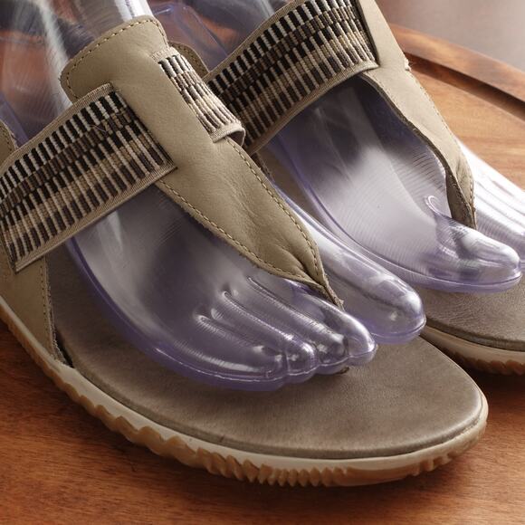 Sorel Sandals Womens SZ 11 Sage Out N About Thong Flat Back Strap Summer Shoes - Picture 5 of 14